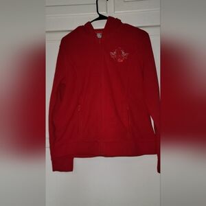 Disneyland Red Hooded Jacket Size Large